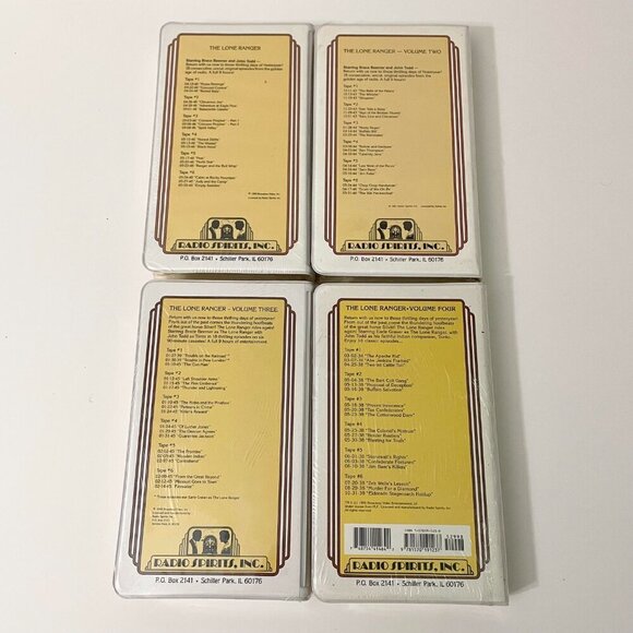 The Lone Ranger Radio Spirits Inc. Volume 1-4 Radio Shows On Cassettes Tapes - Picture 6 of 15